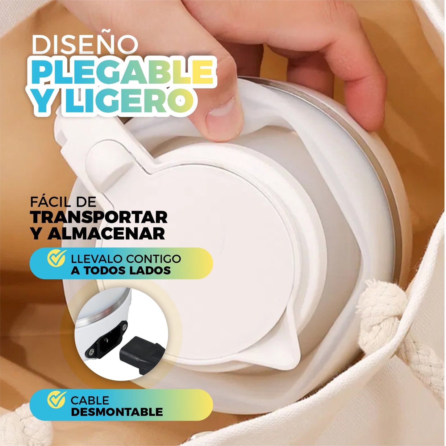 Hervidor Eléctrico Plegable Portátil - Odyssey®